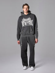DROPPED SHOULDER HOODIE WESC GOTHIC