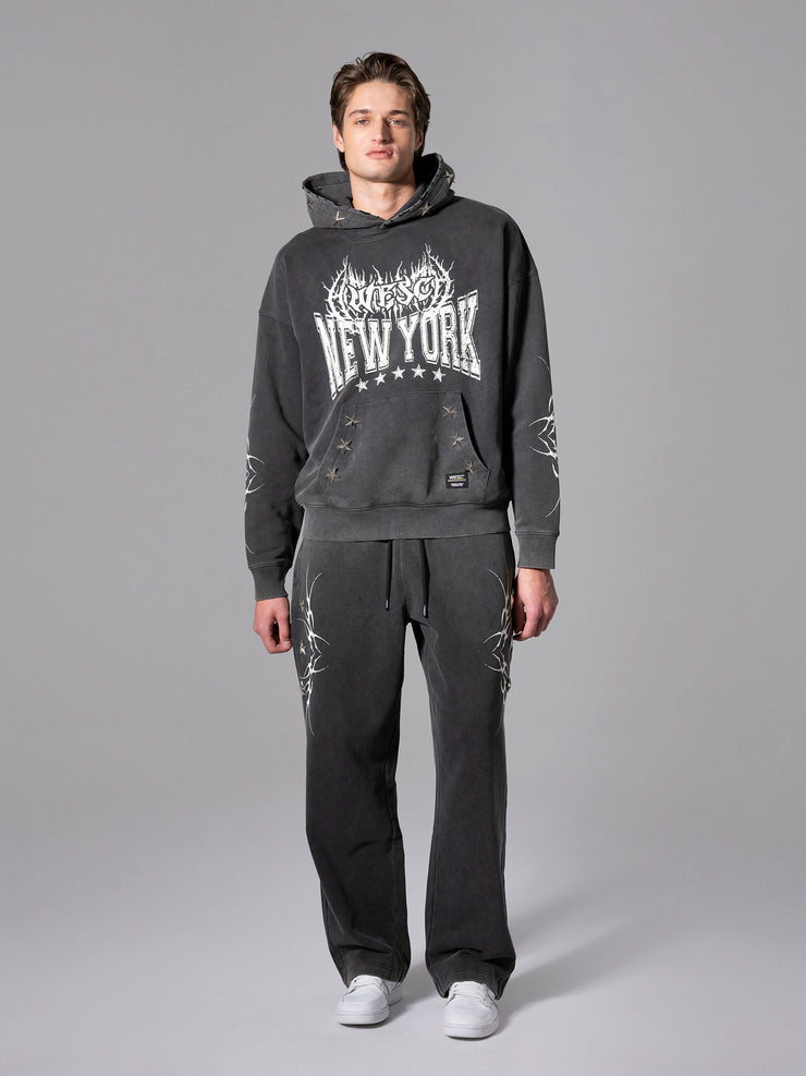 DROPPED SHOULDER HOODIE WESC GOTHIC