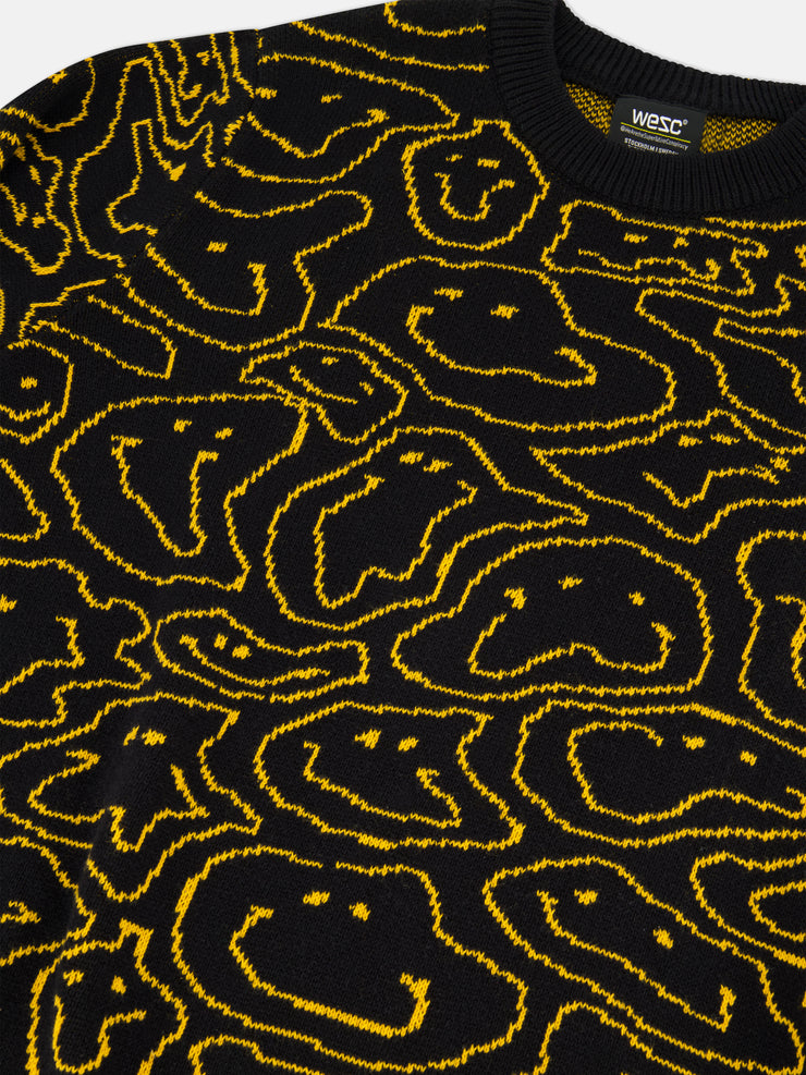 LEON SWEATER WARP SMILEY