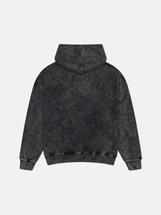 DROPPED SHOULDER HOODIE ENZYME WASH EAT SLEEP REPEAT