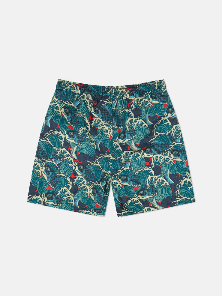 ZACK SWIM TRUNK KOI AOP