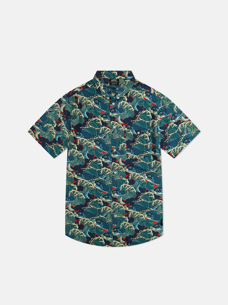 ODEN S/S SHIRT KOI AOP