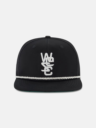 OVERLAY SNAPBACK HAT WITH ROPE
