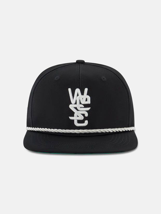 OVERLAY SNAPBACK HAT WITH ROPE