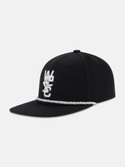OVERLAY SNAPBACK HAT WITH ROPE