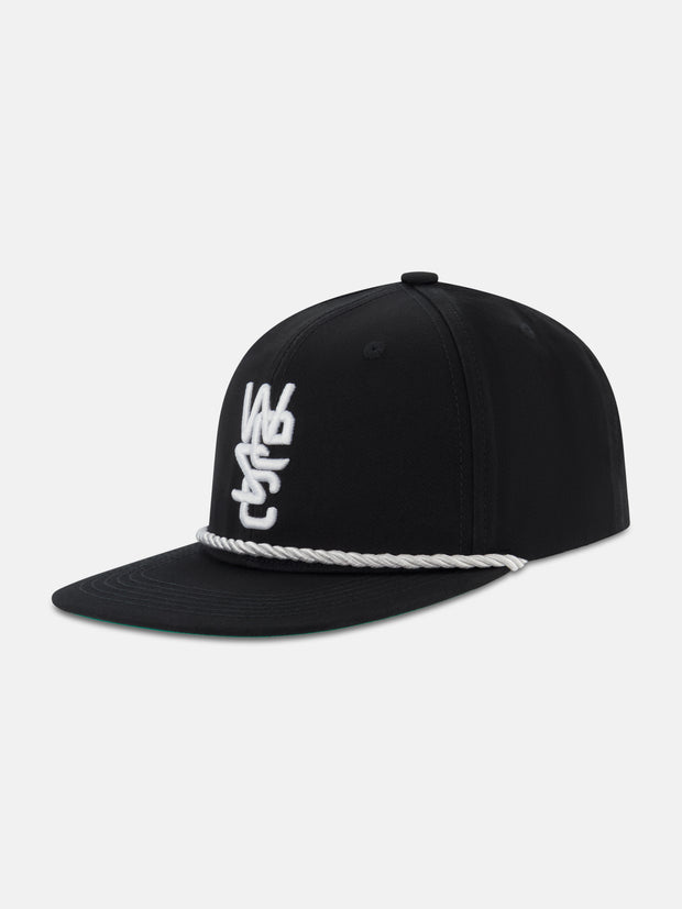 OVERLAY SNAPBACK HAT WITH ROPE