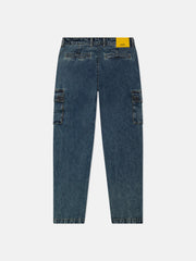 DENIM CARGO PANTS