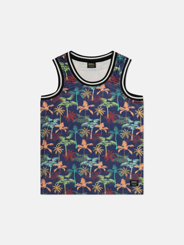 BASKETBALL TANK MIAMI PALM AOP