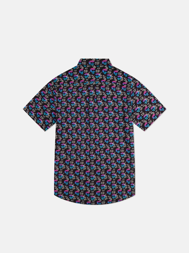 ODEN S/S SHIRT TRIPPY SKULLS