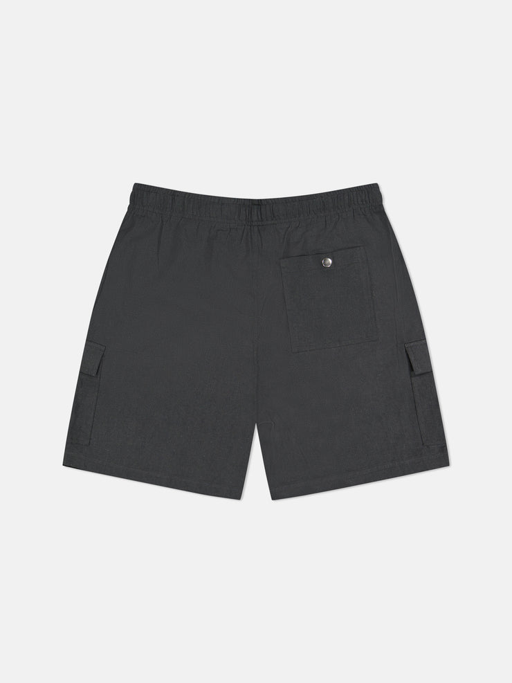 LINEN UTILITY CARGO SHORTS
