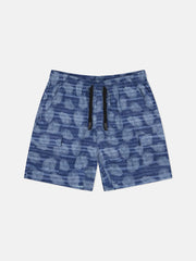 LINEN UTILITY CARGO SHORTS BAMBOO AOP