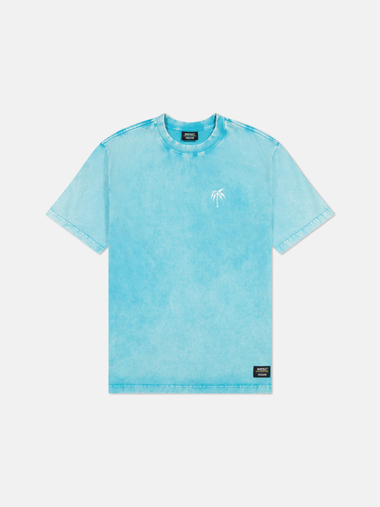 MASON TEE ENZYME WASHED WESC PALM LOGO