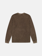 L/S THERMAL ENZYME WASHED VERTICAL LOGO