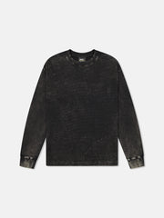 L/S THERMAL ENZYME WASHED VERTICAL LOGO