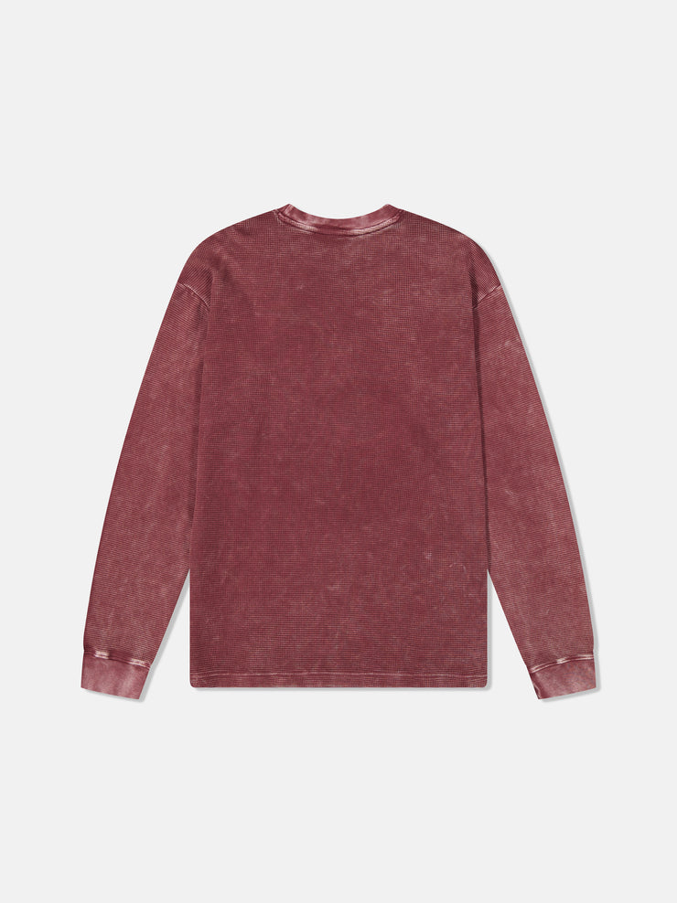 L/S THERMAL ENZYME WASHED VERTICAL LOGO