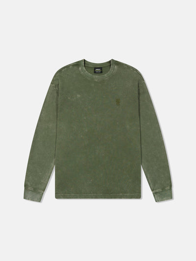 L/S THERMAL ENZYME WASHED VERTICAL LOGO