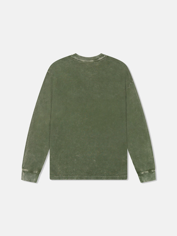 L/S THERMAL ENZYME WASHED VERTICAL LOGO