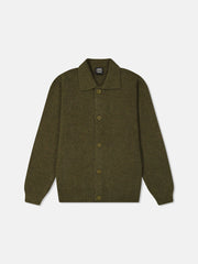 RELAXED POLO COLLAR CARDIGAN MOHAIR
