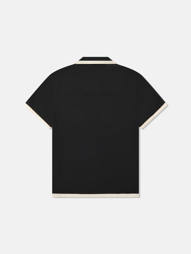 CAMPER S/S SHIRT W TIP SCORPION ROSE APPLIQUE