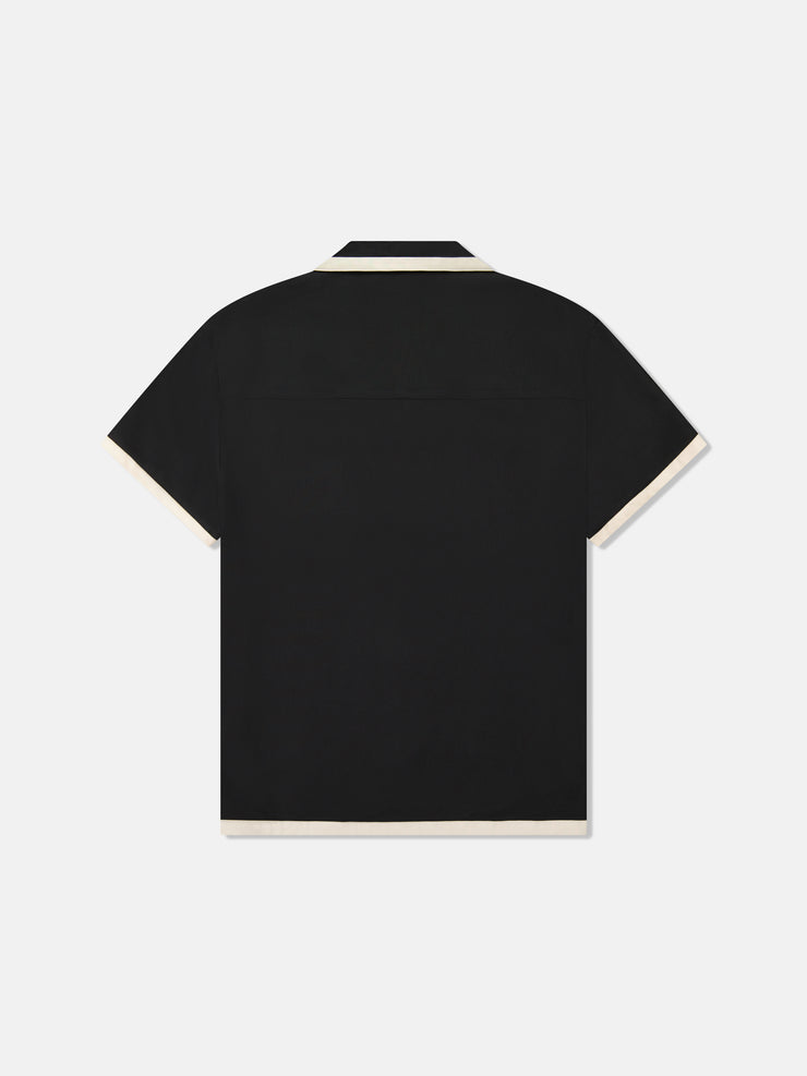 CAMPER S/S SHIRT W TIP SCORPION ROSE APPLIQUE