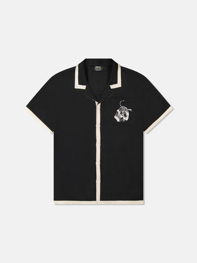 CAMPER S/S SHIRT W/TIPPING SCORPION SKULL POCKET