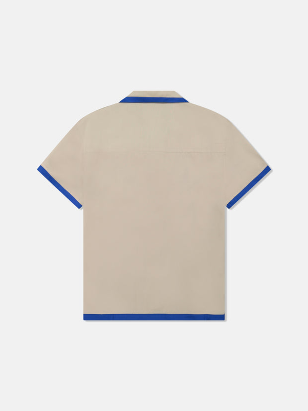 CAMPER S/S SHIRT W/TIPPING SWALLOW APPLIQUE