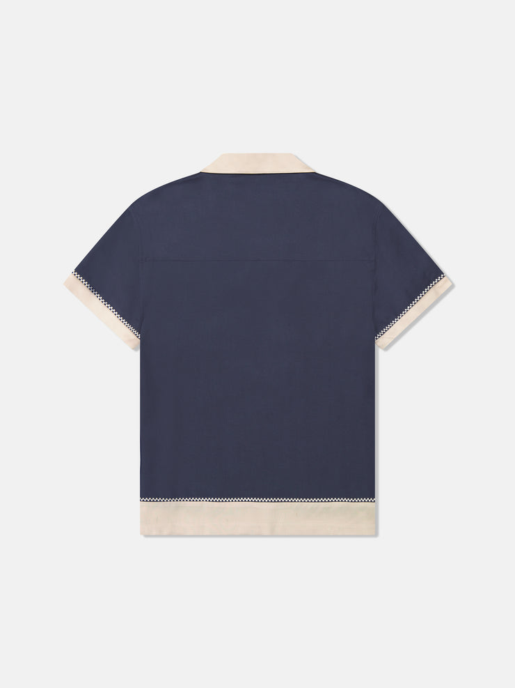 CAMPER S/S SHIRT COLORBLOCK W/ APPLIQUE