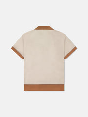 CAMPER S/S SHIRT COLORBLOCK W/ APPLIQUE