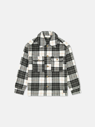 BUTTON FLANNEL JACKET