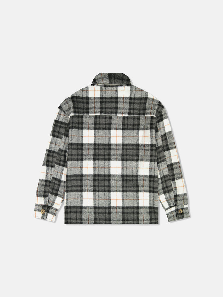 BUTTON FLANNEL JACKET