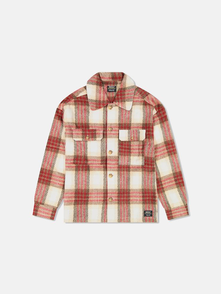 BUTTON FLANNEL JACKET