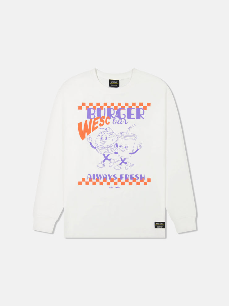 KENDRICK L/S BURGER BAR TEE