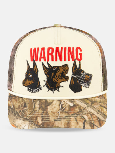 TRUCKER CAP WARNING