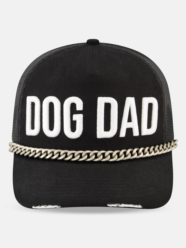 TRUCKER CAP DOG DAD DISTRESSED