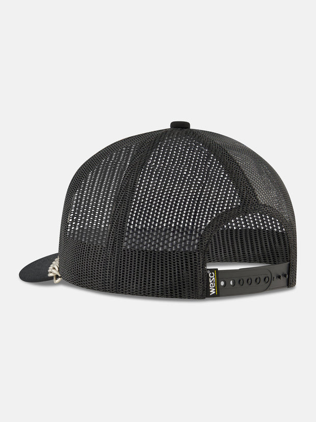 TRUCKER CAP DOG DAD DISTRESSED