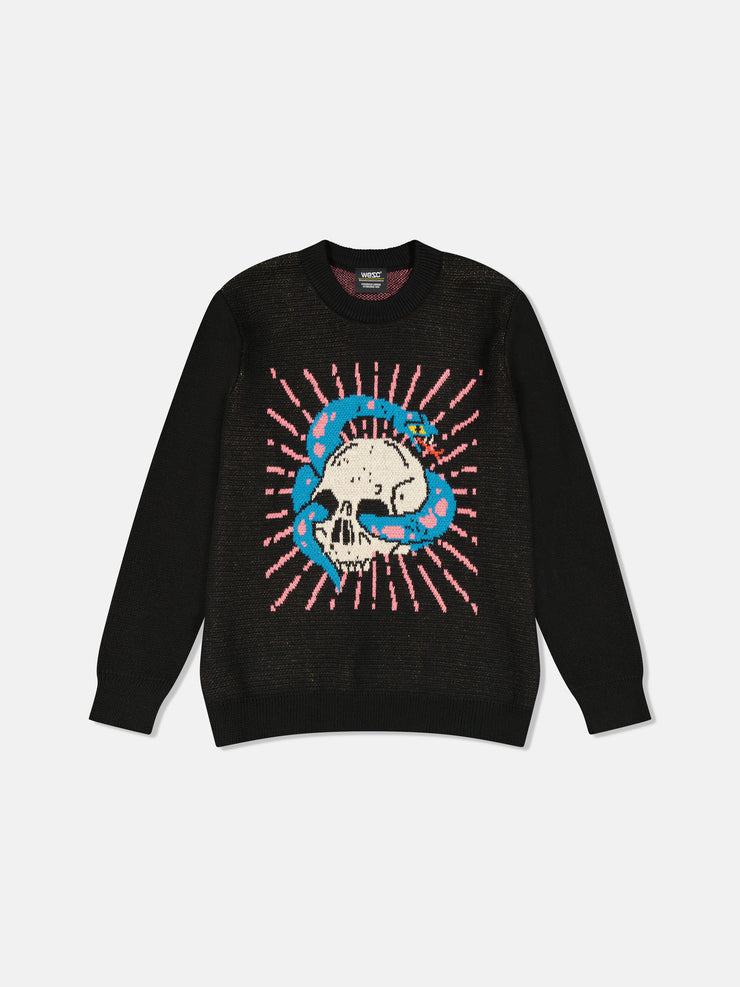 LEON SWEATER SKULL SNAKE